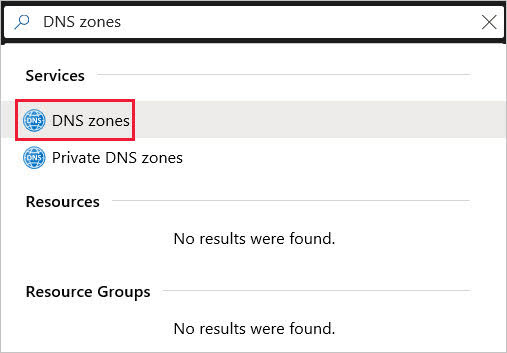 vps-azure-search-for-and-select-dns-zones