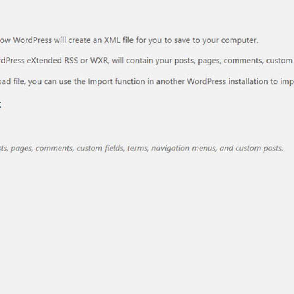 export-xuat-du-lieu-website-wordpress