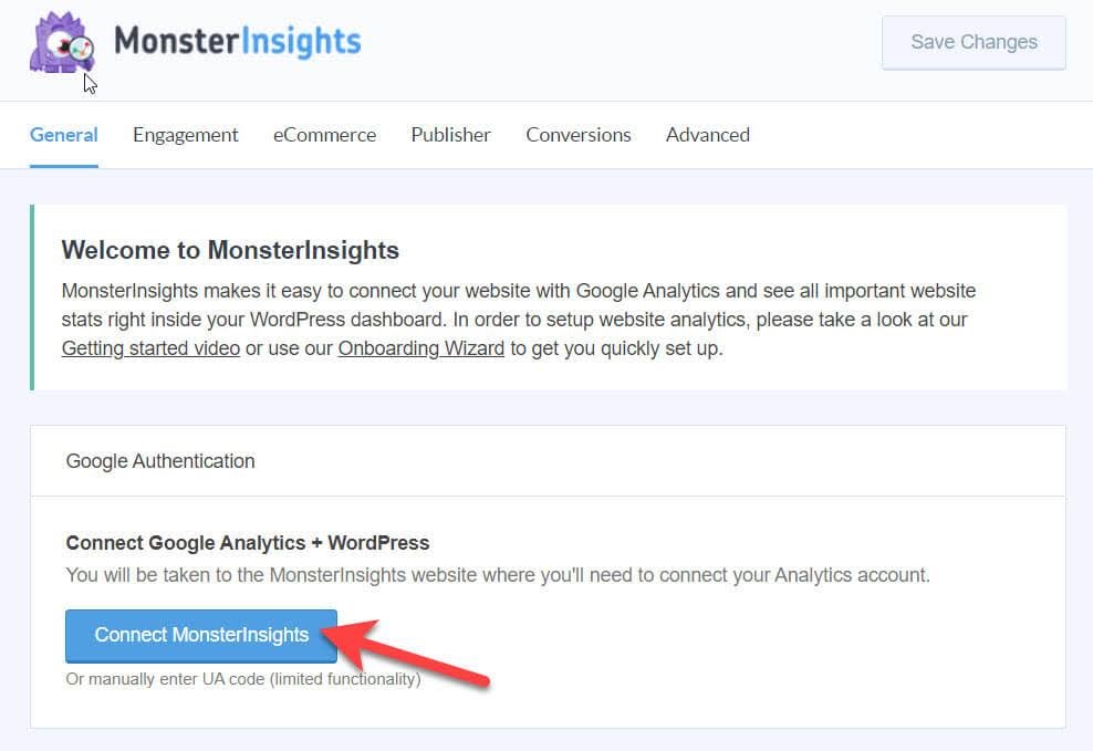 Ket noi Google Analytics voi WordPress bang plugin MonsterInsight