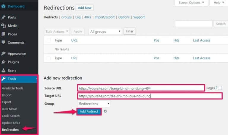 Thiet-lap-tuy-chon-chuyen-huong-301-bang-plugin-Redirection